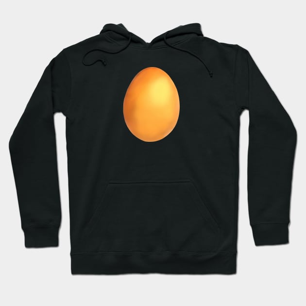 Single brown chicken egg. Hoodie by EvgeniiV